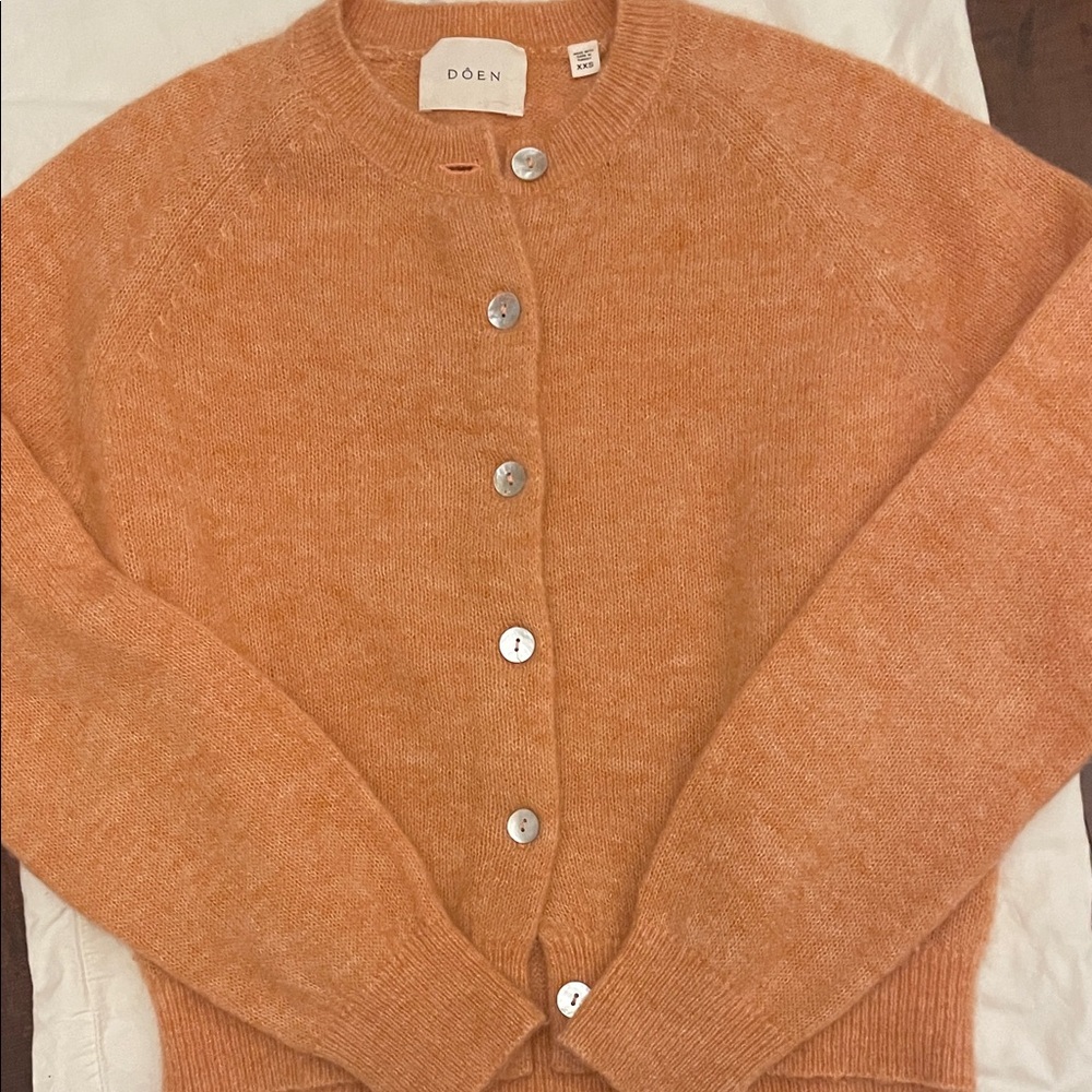 Doen Petra Cardigan in Coral